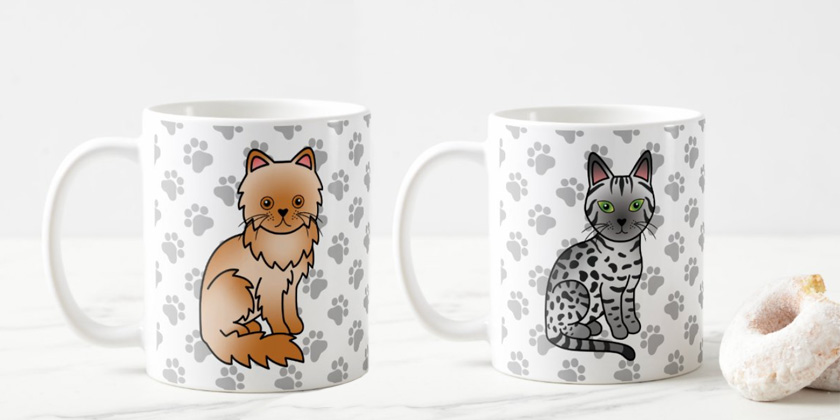 Cat Design Mugs